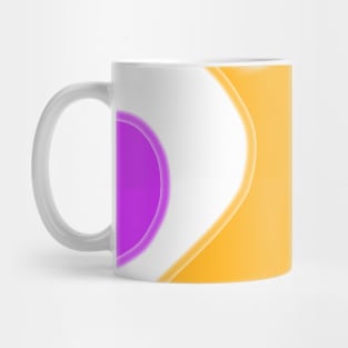 green red orange abstract watercolor design Mug